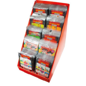 Etichette adesive Markin in formati e Colori Assortiti per la scuola - X100ESP-2 (Espositore 210 buste)