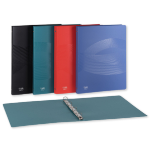 Raccoglitori in PPL riciclato Osmose Favorit - 4 anelli tondi Ø15 mm - 22x30 cm - Colori Assortiti - 400162659 (conf.20)