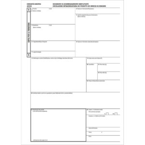 D.a.s. intracomunitario 3 copie O.C.L. 100 fogli - 0104