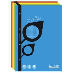 Blocco collato a fogli mobili Rambloc FSC® A4 - 40 fogli - 80g/m² - 4 mm - 90500001 (conf.4)