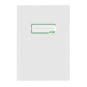 Copriquaderno A5 Favorit con portanome e salva angoli - 180µm - laccato - PE180 - Bianco - 400184659 (conf.24)