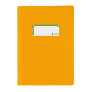 Copriquaderno A5 Favorit con portanome e salva angoli - 180µm - laccato - PE180 - Giallo - 400184673 (conf.24)