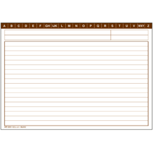 Schede rigate O.C.L. formato 21x14,8 cm - 0819