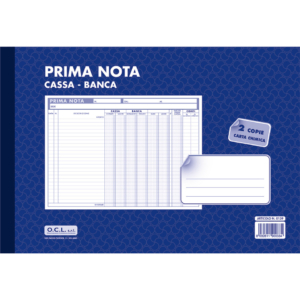 Blocco prima nota cassa banca O.C.L. 30,5x2 cm - 0139