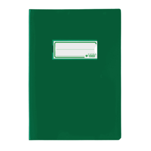 Copriquaderno A5 Favorit con portanome e salva angoli - 180µm - laccato - PE180 - Verde scuro - 400184680 (conf.24)