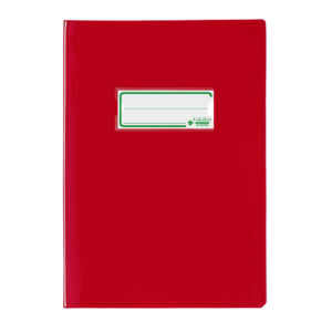 Copriquaderno A5 Favorit con portanome e salva angoli - 180µm - laccato - PE180 - Rosso - 400184674 (conf.24)