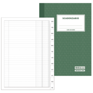 Scadenzario O.C.L. 17x24 cm 24 fogli - 3004