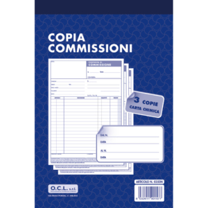 Blocco copia commissioni O.C.L. 50x3 copie - 0350N