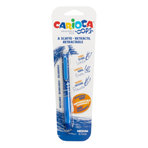 Penna a scatto cancellabili Carioca OOPS inchiostro termosensibile M 0,7 mm blu 43042/02
