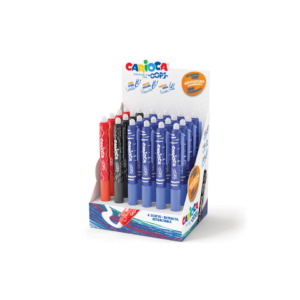 Penne a scatto cancellabili Carioca OOPS inchiostro termosensibile M 0,7 Assortiti - 43044 (Espositore 24 pezzi)