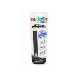 Refill penne cancellabili Carioca OOPS 0,7 mm Nero 43041/01 (conf.3)