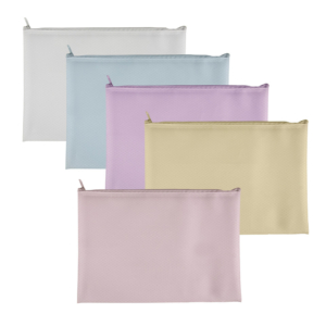 Busta Plastibor Bubble in EVA con zip cucita in tessuto colori pastello assortiti A5 - P0432890