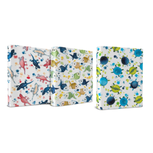 Raccoglitore A4 ad anelli Ø25 mm in PP a lastra stampato - dorso 4 cm - Icon Sea P3625290