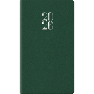 Agenda 2026 settimanale gommato 8x14 cm Verde 25-055200404C