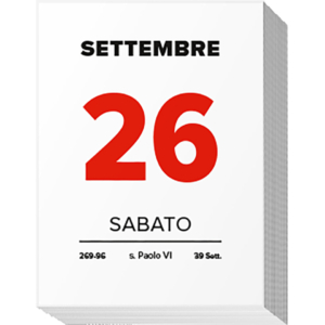 Calendario a strappo giornaliero 2026 da muro fantasia bijoux formato 4x6 cm 26-BM204 (conf.5)