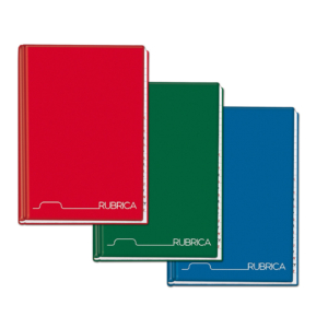 Rubrica telefonica cartonata Blasetti a fogli fissi - a righe 1R - 70g/m² A5 - 96 fogli 1372