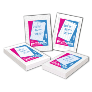 Fogli protocollo A4 Blasetti - in risma da 200 fogli - 60g/m² - 0B 6502