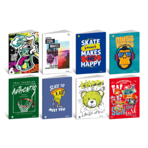 Maxi quaderni Blasetti Teen Boy formato A4 80g/m² - 20+1 fogli a righe C con margine - 8568 (conf.10)