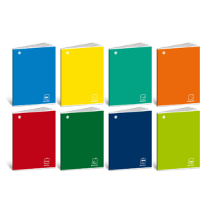 Maxi quaderno Blasetti Colorface A4 100g/m² - quadretti 10mm con margine - 18+1 fogli - copertine in colori assortiti - 5914 (conf.10)