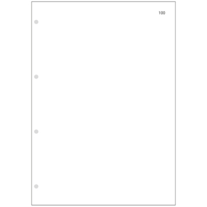 Interni bianchi 1/200 fronte/retro fogli mobili O.C.L. 100 fogli - 0715