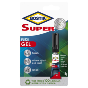 Adesivo universale istantaneo Bostik Odor Free 3gr - Super Flexi Gel 7003417