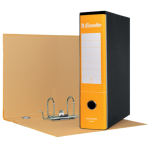 Registratore protocollo Esselte Essentials G75 23x33 cm dorso 8 cm giallo - 390775090