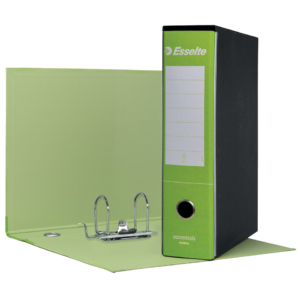Registratore protocollo Esselte Essentials G75 23x33 cm dorso 8 cm verde chiaro - 390775600
