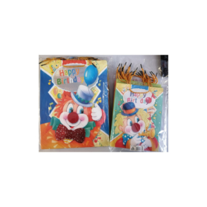 Shopper Saemec Clown 4 soggetti 26x14x34 cm SC76774 (conf.12)