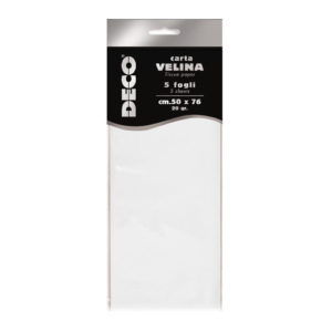 Carta velina CWR - 50x76 cm - 20g/m² Bianco perlescente 12295/01 (conf.5 fogli)