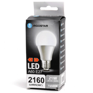 Lampadina LED Aigostar A60 E27 6500K luce fredda 21W 312978