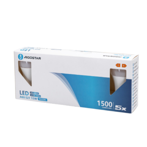 Lampadine LED Aigostar A60 E27 15W luce fredda - 6500K 331627 (conf.5)