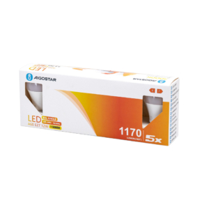 Lampadine LED Aigostar A60 E27 12W luce calda - 3000K 331610 (conf.5)