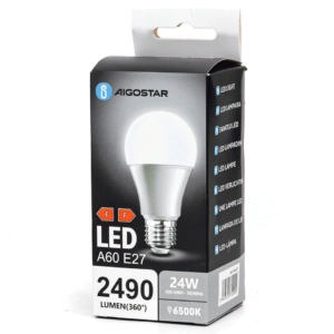 Lampadina LED Aigostar A60 E27 6500K luce fredda 24W 312909