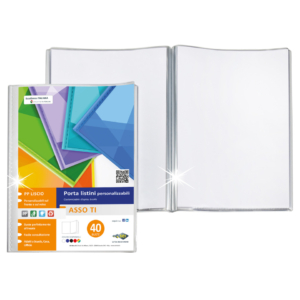 Portalistino personalizzabile Sei Rota ASSO TI 15x21 cm 80 buste Trasparente - 57268000