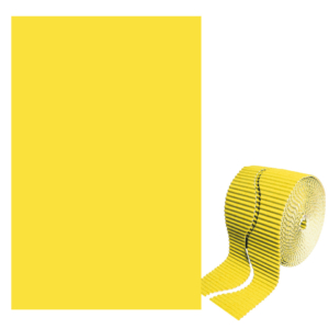 Bordo ondulato CWR in rotolo h.max 6 cm x 15 m - 170g/m² - Giallo 06279
