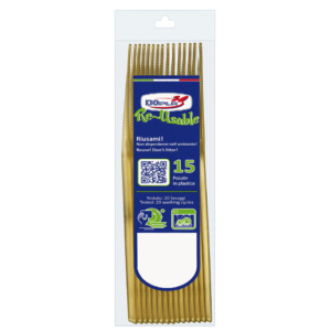 Coltelli compact in polistirene Dopla Reusable oro 180 mm 03982 (conf.15)