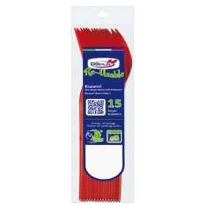 Cucchiai compact in polistirene Dopla Reusable 180 mm rosso 03955 (conf.15)