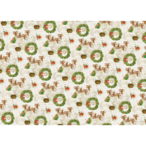 Carta regalo natalizia a fogli estesi Biembi Premium ''Babbo con slitta'' - 70x100 cm - BCV502611 (conf.2)