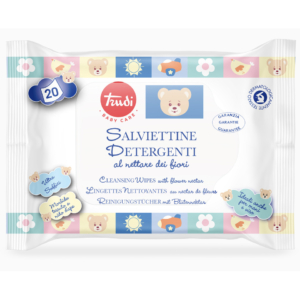 Salviettine detergenti al nettare dei fiori Trudi Baby Care con adesivo - 00586 (conf.20)
