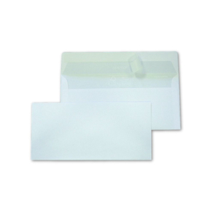 Busta Blasetti Strip 90 senza finestra - 90g/m² lembo strip 11x23 cm - bianco - 0048 (conf.500)