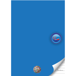 Quaderno rigatura universale Logos Quirebook A4 40 fogli - copertina azzurra Bandiere - a righe 1R