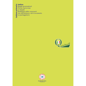 Quaderno rigatura universale Logos Quirebook A4 40 fogli - copertina verde chiaro Italiano primaria - a righe 1R