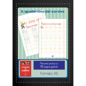 Quadernino del corsivo Logos A5 rosso 44 fogli