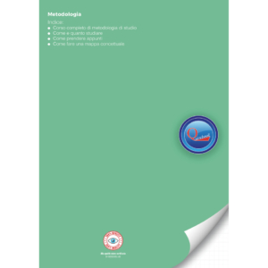 Quaderno rigatura universale Logos Quirebook A4 40 fogli - copertina verde Metodologia - rigatura RQ