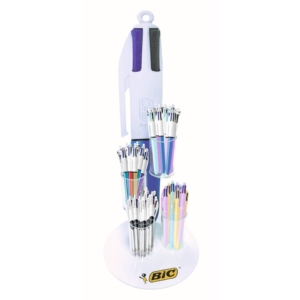 Espositore 108 penne a sfera BIC 4 Colours colori assortiti 520937