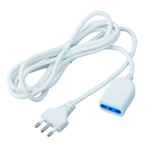 Prolunga elettrica MKC spina 16A-presa 10/16A cavo 3x1 mm² bianca cavo 5 m 492517386