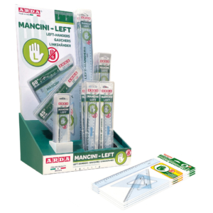 Espositore da banco 70 accessori per mancini Arda - squadre, righe, doppidecimetri - 4766MANP