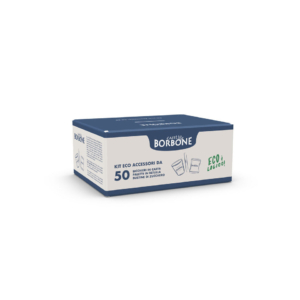 Kit Eco 150 accessori Caffè Borbone bicchiere + palette + zucchero MASTERKITACC10X50PZ