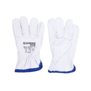 Guanti da lavoro in pelle di capra con polsino elastico bianco Donau Safety - Tg. 10/XL - 32143621-10 (conf.12)