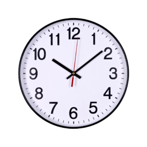Orologio da parete in plastica Office Products Ø 34 cm nero 13223411-05